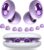 Noise Cancelling Ear Plugs for Sleeping, Reusable Silicone Ear Plugs for Noise Reduction, Soft Hearing Protection with 8 Ear Tips for Concerts, Work, Shooting, and Travel (Violet)