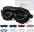 ZIMASILK Adjustable 22 Momme 100% Pure Mulberry Silk Sleep Mask | 3D Contoured Cup Eye Mask, Soft Breathable Blindfold for Women Men, Perfect Blocks Light for Sleeping (Black)