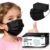 Kids Face Masks 100 PCS Black Disposable Mask 3 Ply for Children Boys Girls