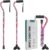 Floral Canes for Women Folding Cane for Stability with Non-Slip Base, Adjustable Walking Cane for Seniors – Lightweight Collapsible Walking Sticks with T & Offset Handle