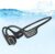Soft Liquid Silicone Bone Conduction Swimming Headphones Underwater,IPX8 Waterproof Earbuds,Open Ear Swim Headphone with Skin-Friendly Silicone/Built-in 32G MP3-Player Earphones for Swim-Dark Black