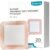 Dimora 20 Count Silicone Super Absorbent Wound Dressing – Gentle Border 5″ x 5″ Adhesive Bandages for Diabetic Foot Ulcers, Heavy Exudate Wound Care Pads with Ultrasorb Polymer