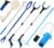 CAidRE 8-in-1 Hip Replacement Recovery Kit with Reacher Grabbers | Sock Aid, Shoe Horn, Leg Lifter, Shower Brush & Back Scratcher Included, Post Surgery Mobility Aids for Daily Use
