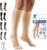 Truform 20-30 mmHg Compression Stockings for Men and Women, Knee High Length, Closed Toe
