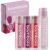 Tinted Lip Balm Variety – Bambalo 4-Pack Moisturizing Hydration Care – Assorted Shades – Natural Organic Formula – Lightweight Smooth Tint – Made in USA