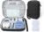 Diabetic Supplies Travel Case for Glucose Meter Diabetes Testing Kit-Black | Portable Diabetes Testing Kit Storage Organizer Bag for Diabetes Blood Sugar Test Strips, Lancets, Lancing Device