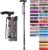 supregear Folding Cane, 5-Level Adjustable Height Walking Stick Lightweight Collapsible Portable Travel Cane with Wrist Strap and T Handle for Elderly Disabled Men Women