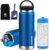 AUVON Insulin Cooler Travel Case, 220g TSA Approved Ice Pack, Handle Design | Cold Vacuum Insulin Bottle with Medical ID Tag, Med Anti-Freezing Pouch, Diabetes Travel Case, Portable for Daily & Trips