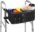 ZHCHG Walker Basket for Seniors, Walker Accessories Bag for Folding Walker | Large Capacity & Never Tipping Over, Best Gift- (Not Fit Rollator Walkers)- Black