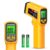 FKM Infrared Thermometer Gun Non-Contact Laser Temperature Gun -58°F~986°F | (-50°C~530°C) Adjustable Emissivity,Digital Thermometer Gun for Cooking,Oven,Griddle,Automotive,HVAC,Industrial,Not for Human