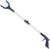 RMS 34 Inch Extra Long Reacher Grabber – Foldable with Rotating Jaw (Blue) | Mobility Aid Reaching Tool to retrieve household items from floors, shelves, vehicles and tight spaces