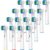 Replacement Toothbrush Heads Compatible with Oral-B Braun, 16 Pcs Professional Electric Toothbrush Heads Brush Heads for Oral B Replacement Heads Refill Pro 500/1000/1500/3000/3757/5000/7000/7500/8000