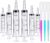 20ml Syringe for Liquid – Syringes without Needle – 20 ml Sterile Packed Plastic Syringe with Dropper for Medicine Student Lab Measuring Liquids and Pet Feeding Oral Food, Jello ( 6 Pack )