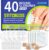 Wound Closure Strips for Skin, 40 Pack Stitchless Skin Closure Device, Alternative to Stitches for Cuts & Lacerations, Butterfly Bandages for Wound Closure, Waterproof & Breathable
