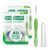 GUM Proxabrush Go-Betweens Tight Interdental Brushes, 10 Count (4 Pack) | Triangular soft bristles, Nylon-coated wire safe for braces & implants, Reusable with breathable travel cap, 10 days of use