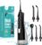 COSLUS ADA Accepted C20 Water Dental Flosser Teeth Pick, 300ML Larger Tank | Portable Rechargeable Oral Irrigator for Orthodontic & Sensitive Gums, Cordless for Travel, Family, Professional Set, Black