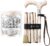 Rhinestone Foldable Walking Cane for Women and Men, Royal Gold | Designer Folding Cane with European Crystal, Collapsible Adjustable Height, Fancy Cane for Women Men, Bling Canes for Seniors
