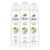 Dove Deodorant Spray Cucumber & Green Tea Aluminum Free 4 oz 3PK