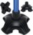 MFE Cane Tip 3/4″ Replacement – Self Standing Non-Slip Rubber Quad Base with Reinforced Solid Support, Heavy Duty Stable 4-Prong Foot Pad for Walking Cane