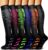 6 Pack Copper Compression Socks for Women and Men Circulation-Best Support for Medical,Running,Nursing,Athletic