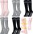 6 Pair Pregnancy Compression Socks with Grip Non Slip 20-30 Mmhg