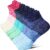 Ankle Compression Socks for Men and Women, 6 Pairs Low Cut Running Athletic Socks for Flying Travel Nurses Pregnancy