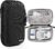 Diabetes Travel Case EVA Hard Shell Diabetic Supplies Bag Organizer for Blood Sugar Testing Kit, Glucose Monitor Kit with Meter, Glucose Test Strips, Lancets, Lancing Device, Alcohol Wipe (Black)