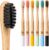 GREENZLA 6 Pack Kids Bamboo Toothbrush | Soft Charcoal Bristles