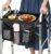 Walker Tray for Folding Walker, Trays for Walkers for Seniors Detachable with Cup Holder,Walker Trays for Rolling Folding Walker,Walker Accessories for Elderly (Black with Baffles)