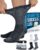 Doctor’s Select® Diabetic Socks for Men – 4 Pairs Non Binding Neuropathy Socks for Swollen Feet, Work, Travel & Comfort