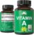 Certified Organic Vitamin A 5000 IU Supplement Capsules. High Potency | Vitamins for Adults, Men, Women, Kids. Made with Carrot Juice. Great for Immune, Skin, Eye Support. Non GMO, Vegan Pills