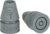 Tornado SB (Solid Body) Cane & Crutch Tips, Fits Shafts of 3/4 to 1 inch, Gray, Pair