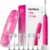Aquasonic Vibe Series Ultra-Whitening Toothbrush – ADA Accepted Electric Toothbrush – 8 Brush Heads & Travel Case – 40,000 VPM Motor & Wireless Charging – 4 Modes w Smart Timer – Electric Pink