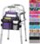 supregear Side Walker Bag, Walker Accessories Bag w/Cup Holder, Folding Walker Basket Waterproof Walker Organizer Caddy Pouch for Most Walker with Side Bar for Seniors, Elderly, Double Sided