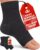 KEMFORD Ankle Compression Sleeve – 1-Pair, Plantar Fasciitis Braces – Open Toe Compression Socks for Swelling, Sprain, Neuropathy, Foot Arch Support for Men and Women – 20-30mmhg, L, Black