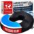 5 STARS UNITED Donut Pillow for Tailbone Pain & Hemorrhoids – Large Memory Foam Seat Cushion with Cooling Gel Layer for Bed Sore-Prone Areas & Pressure Relief – Black Mesh Cover