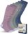 Pembrook® Bamboo Viscose Light Compression Socks – 3 Pairs | 8-15 mmhg Compression Socks | Knee High Comfort Support Socks