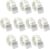 ASA TECHMED 10 Pack Cotton Soft Transfer Gait Belt with Metal Buckle and Belt Loop Holder for Walking, Belt Support Hold – Homecare, Caregiver, Nurse, Therapist 60 Inch, White